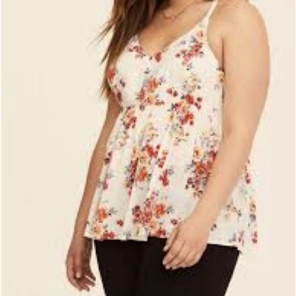 torrid Tops - Torrid Babydoll Challis Sweetheart Tank, size 4 (26/28)